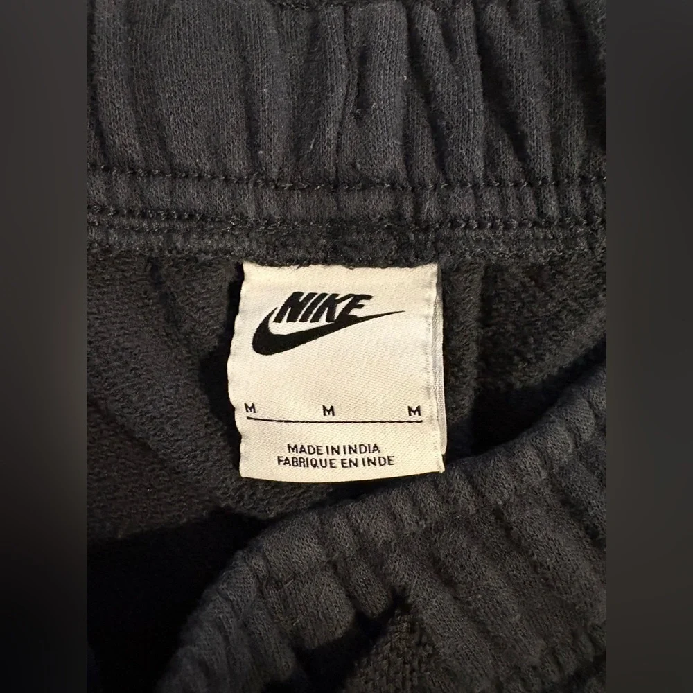 Nike Black Athletic Shorts with White Logo